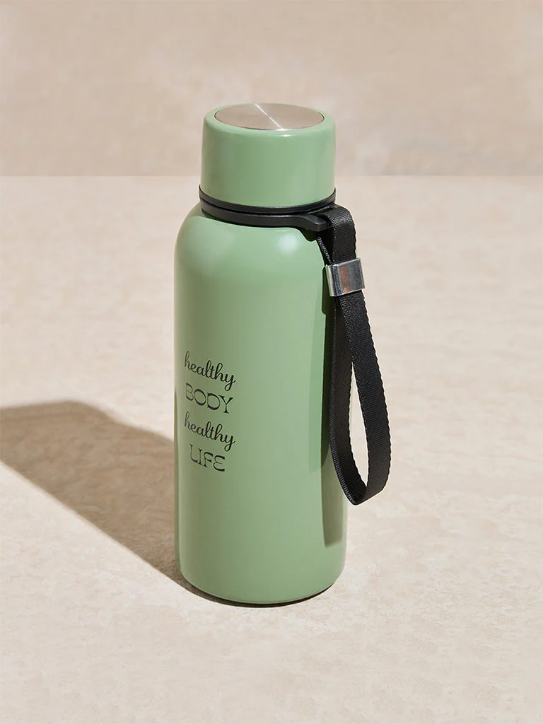 Westside Home Sage Text Design Water Bottle - Image 2