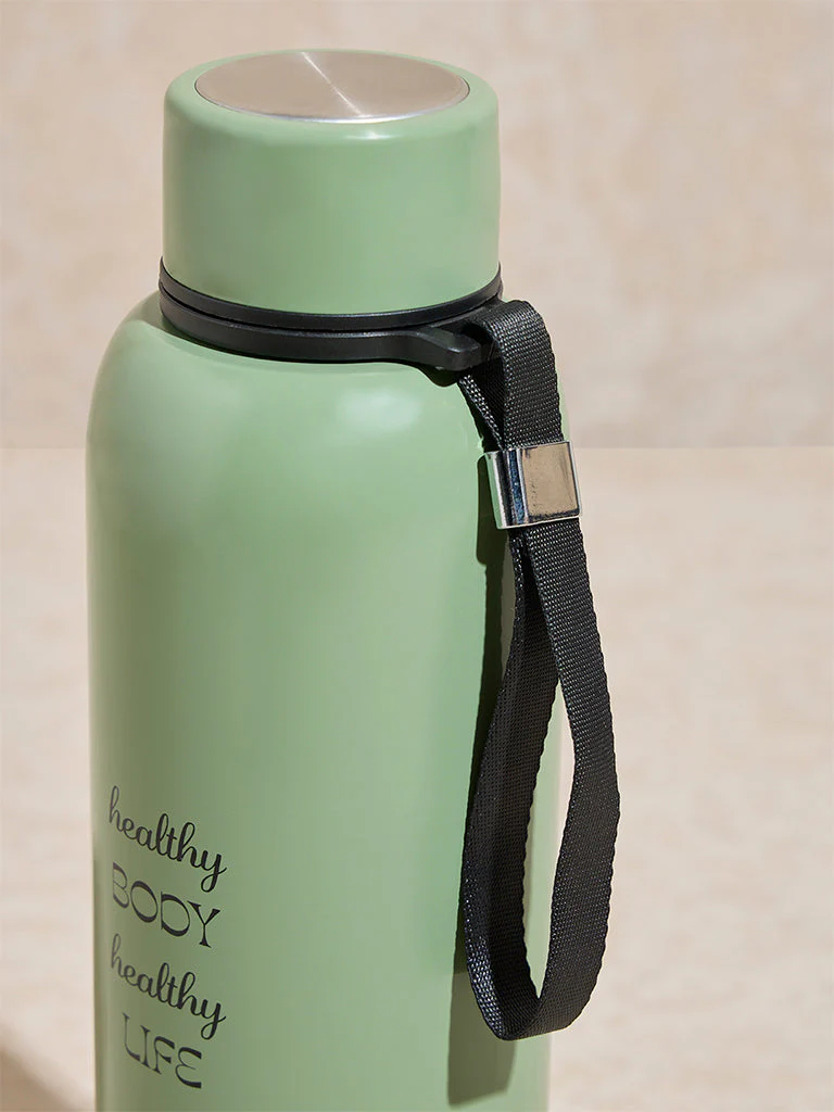 Westside Home Sage Text Design Water Bottle - Image 3