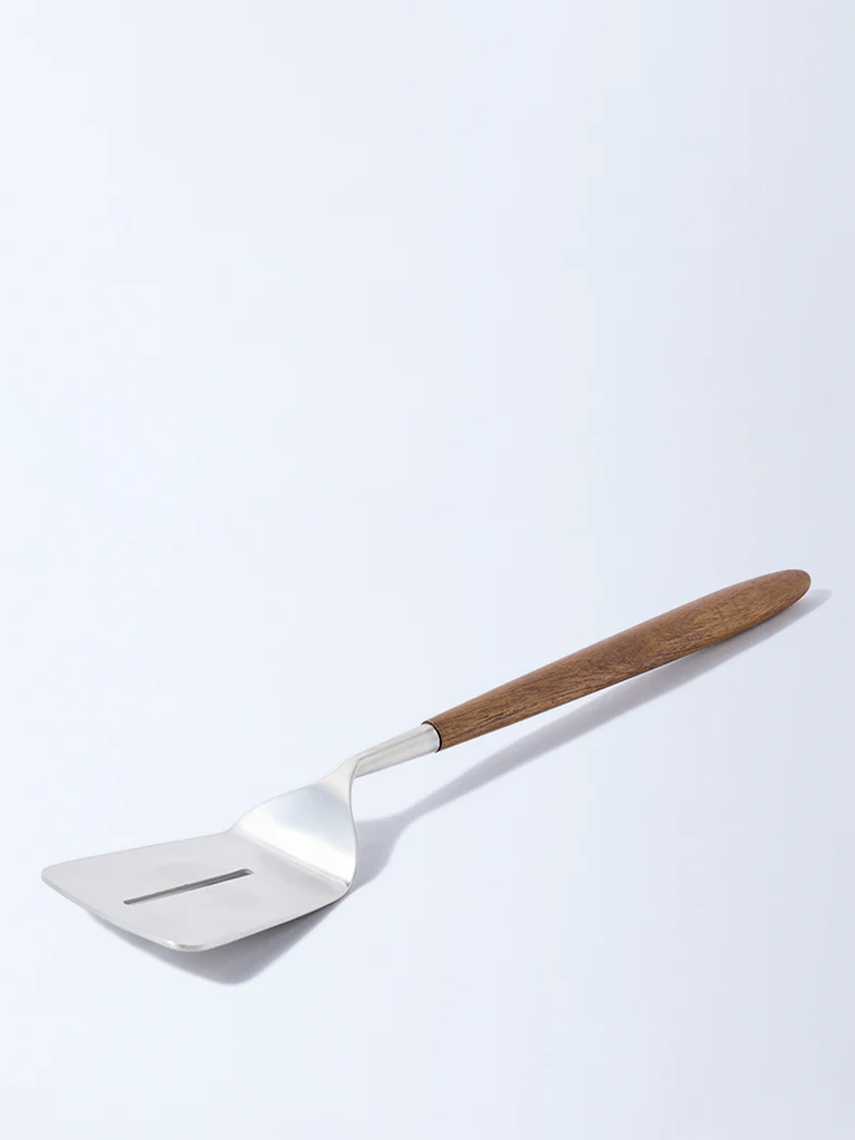 Westside Home Silver Turner with Wooden Handle - Image 2