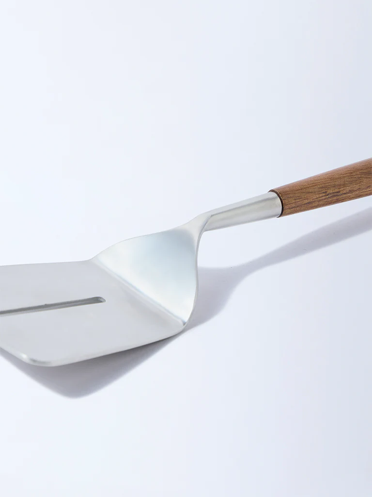 Westside Home Silver Turner with Wooden Handle - Image 3