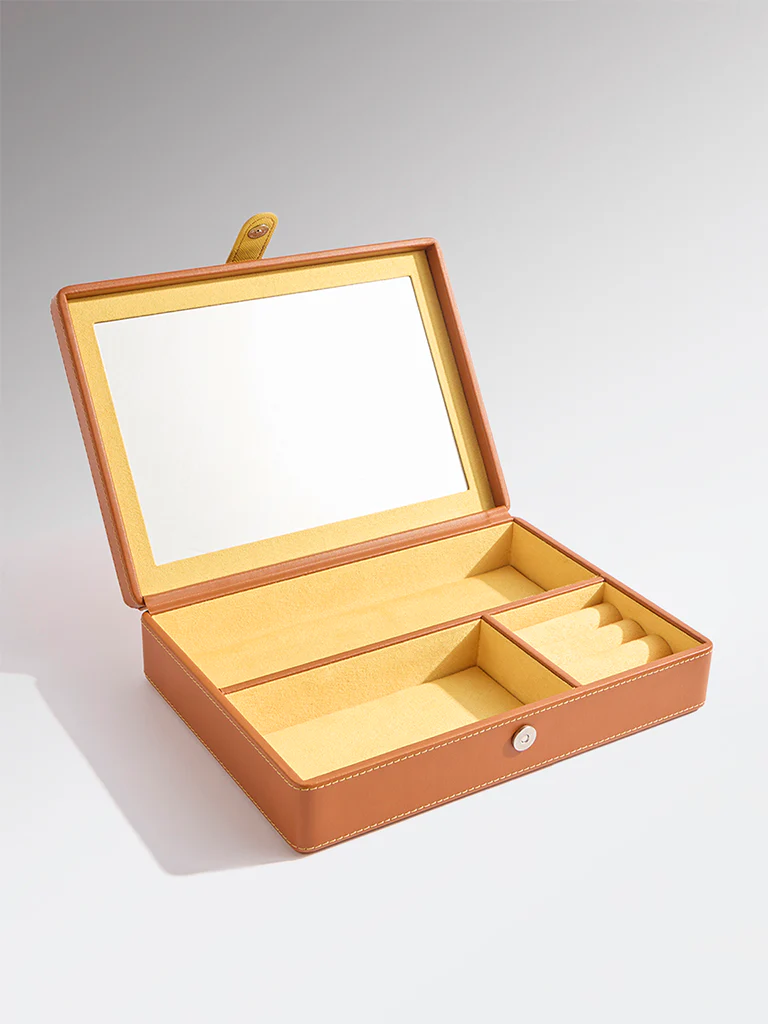 Westside Home Tan Jewellery Box - Large