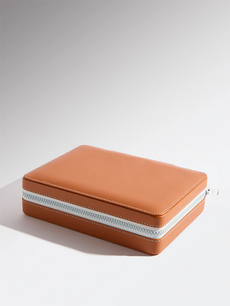 Westside Home Tan Jewellery Box - Small - Image 2