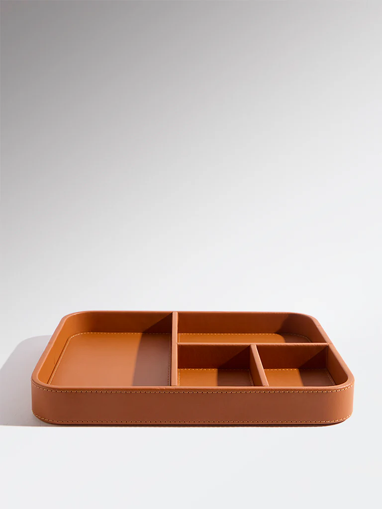 Westside Home Tan Jewellery Tray - Image 2