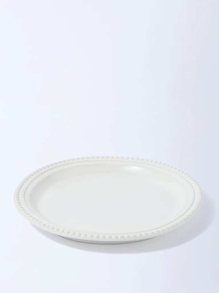 Westside Home White Beaded Side Plate - Image 2