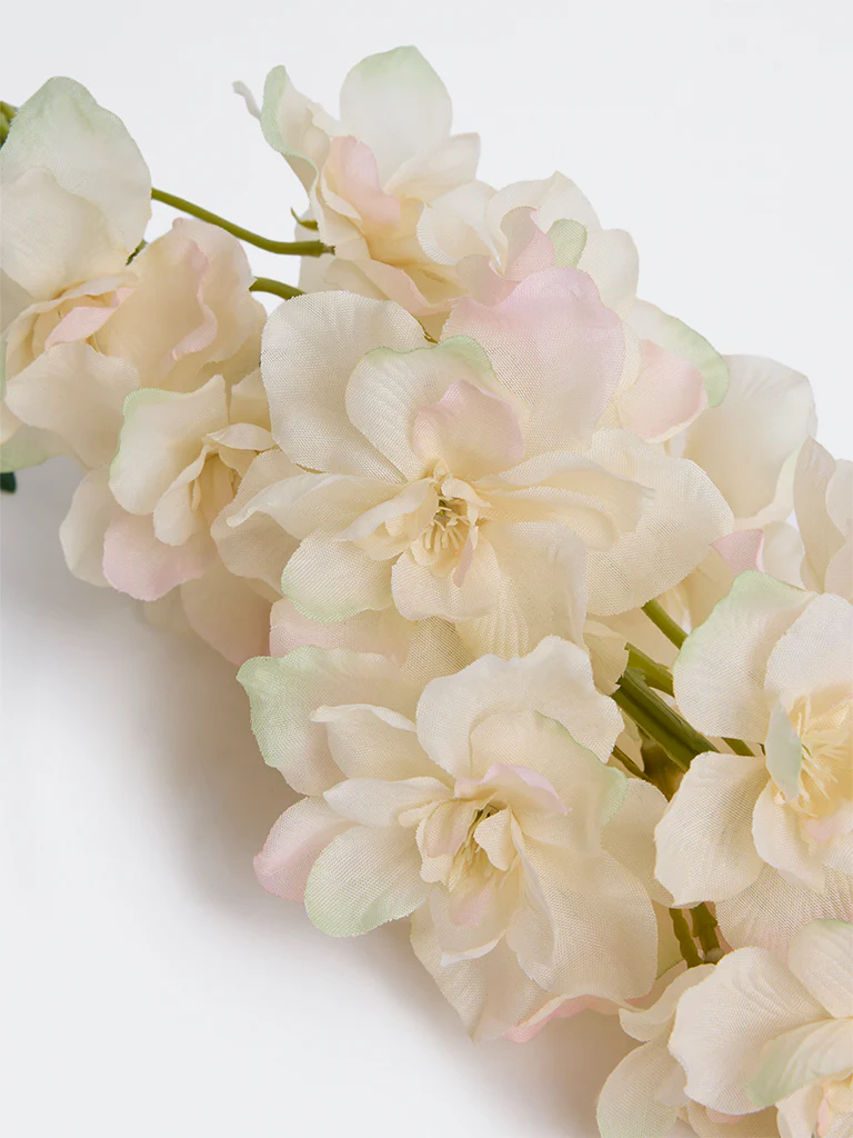 Westside Home White Delphinium Artificial Plant - Image 3