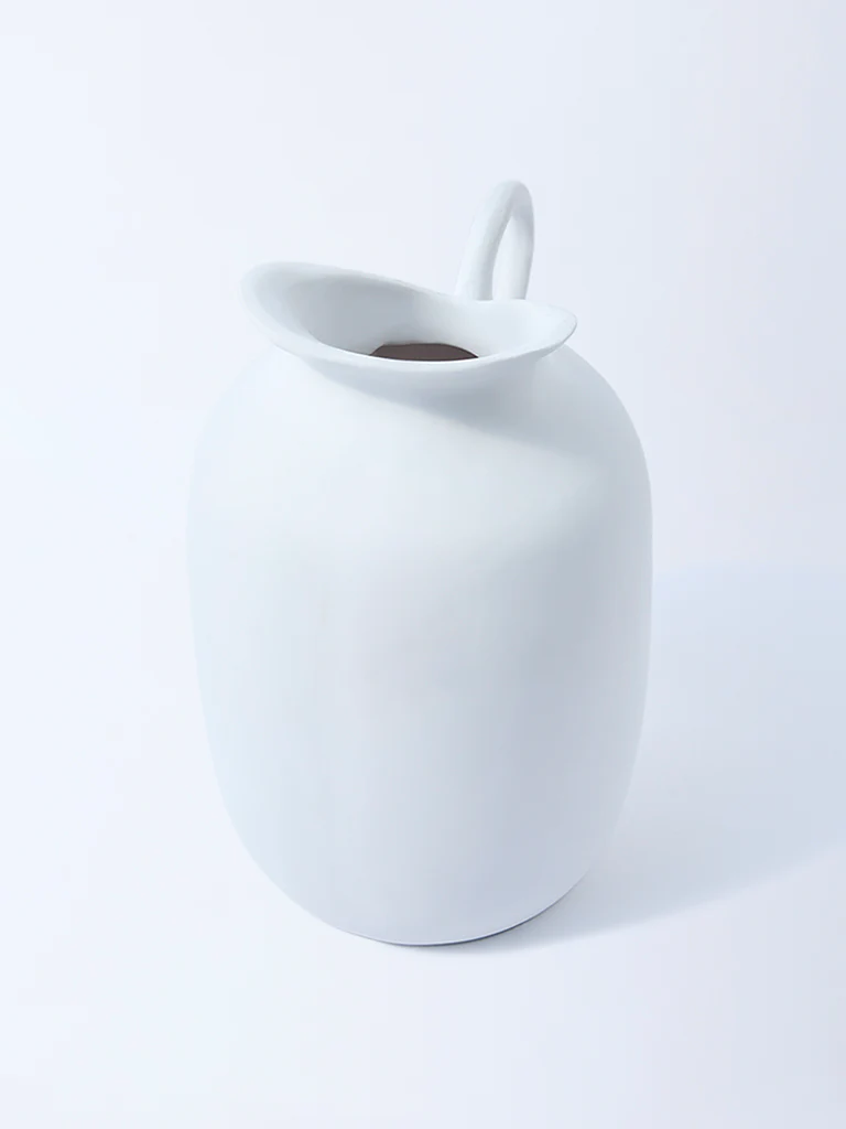 Westside Home White Jug Vase - Large - Image 2
