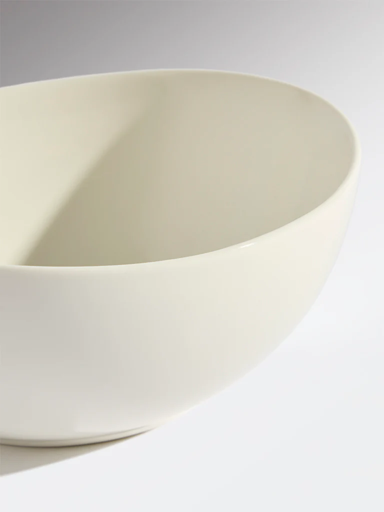 Westside Home White Organic Bowl - Medium - Image 4