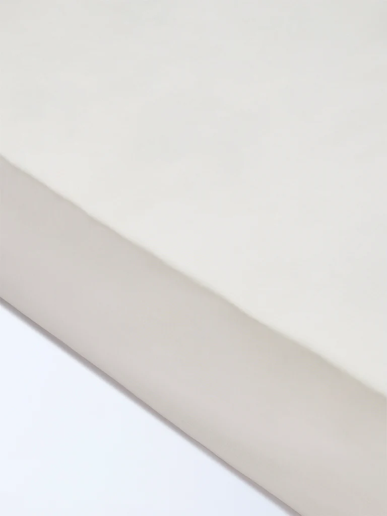 Westside Home White Solid King Bed Sheet Set - Image 2
