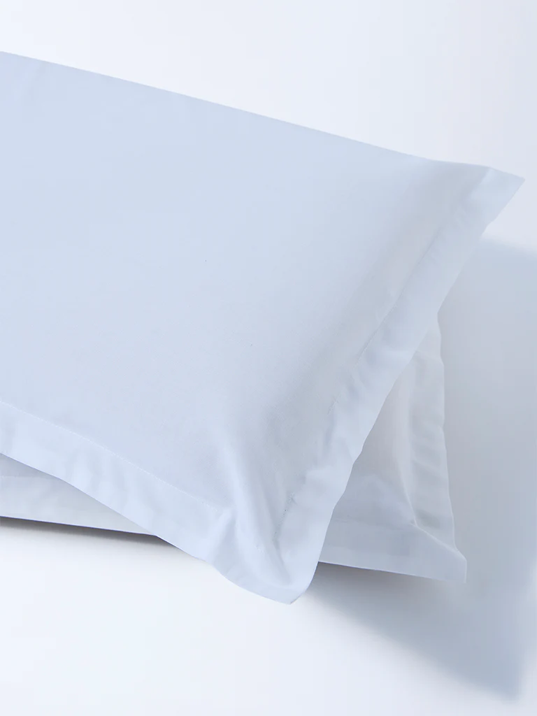 Westside Home White Solid Pillowcase (Set of 2) - Image 2