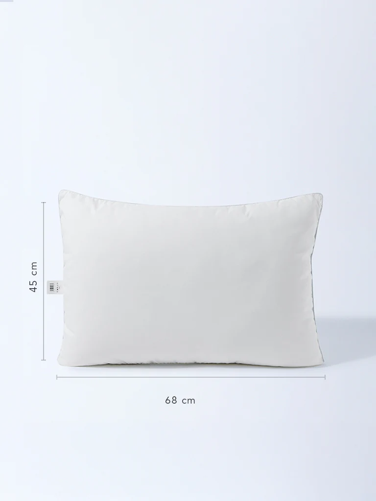 Westside Home White Solid Plush Pillow - Image 3