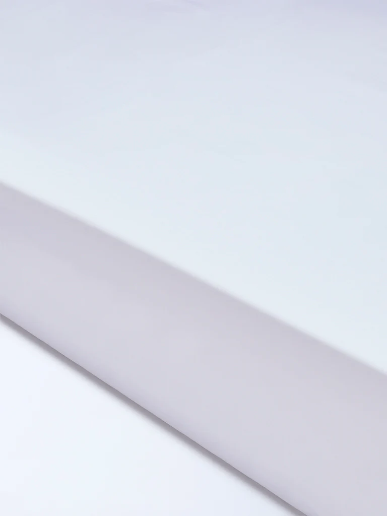 Westside Home White Solid Queen Bed Sheet Set - Image 2