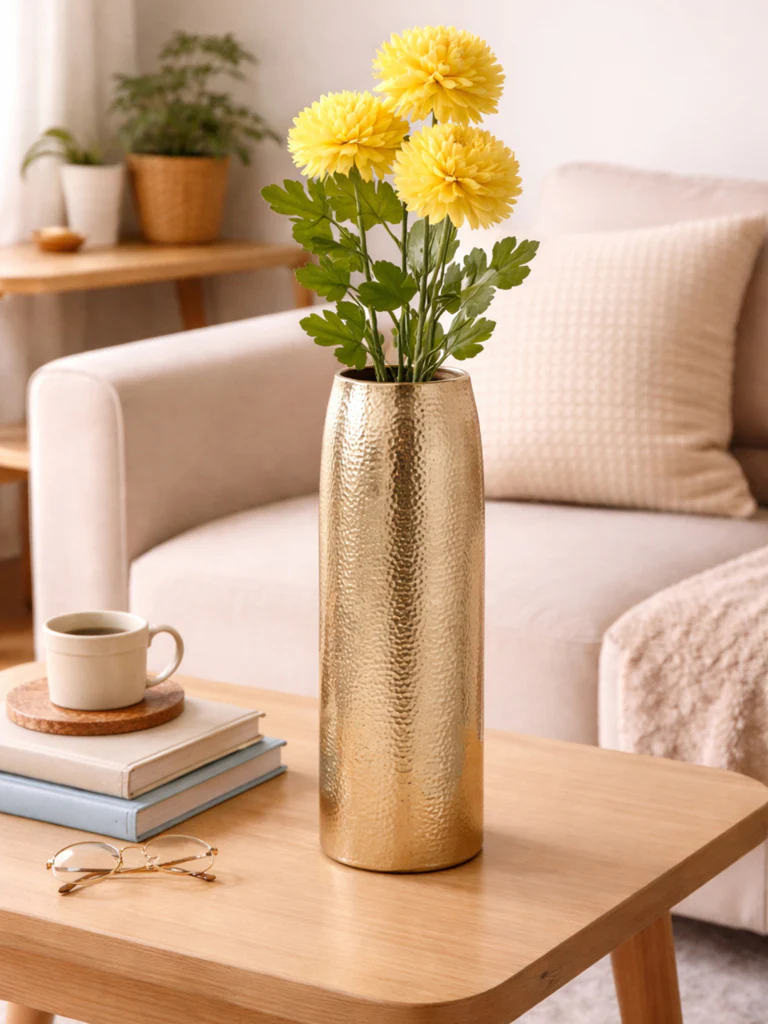 Westside Home Yellow Artificial Marigold Flower
