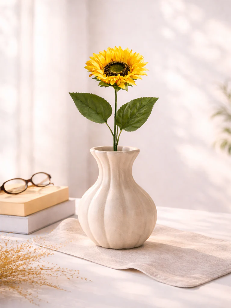 Westside Home Yellow Artificial Sunflower Plant