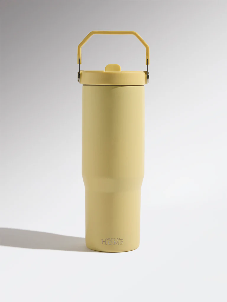 Westside Home Yellow Insulated Tumbler Water Bottle - 850ML - Image 4