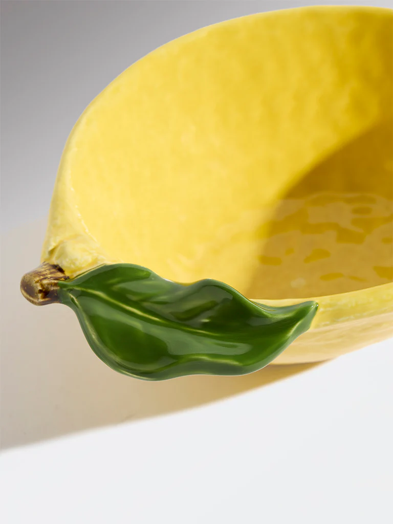 Westside Home Yellow Lemon Shaped Bowl - Large - Image 4