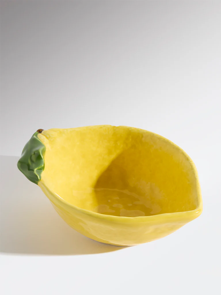 Westside Home Yellow Lemon Shaped Bowl - Small - Image 3