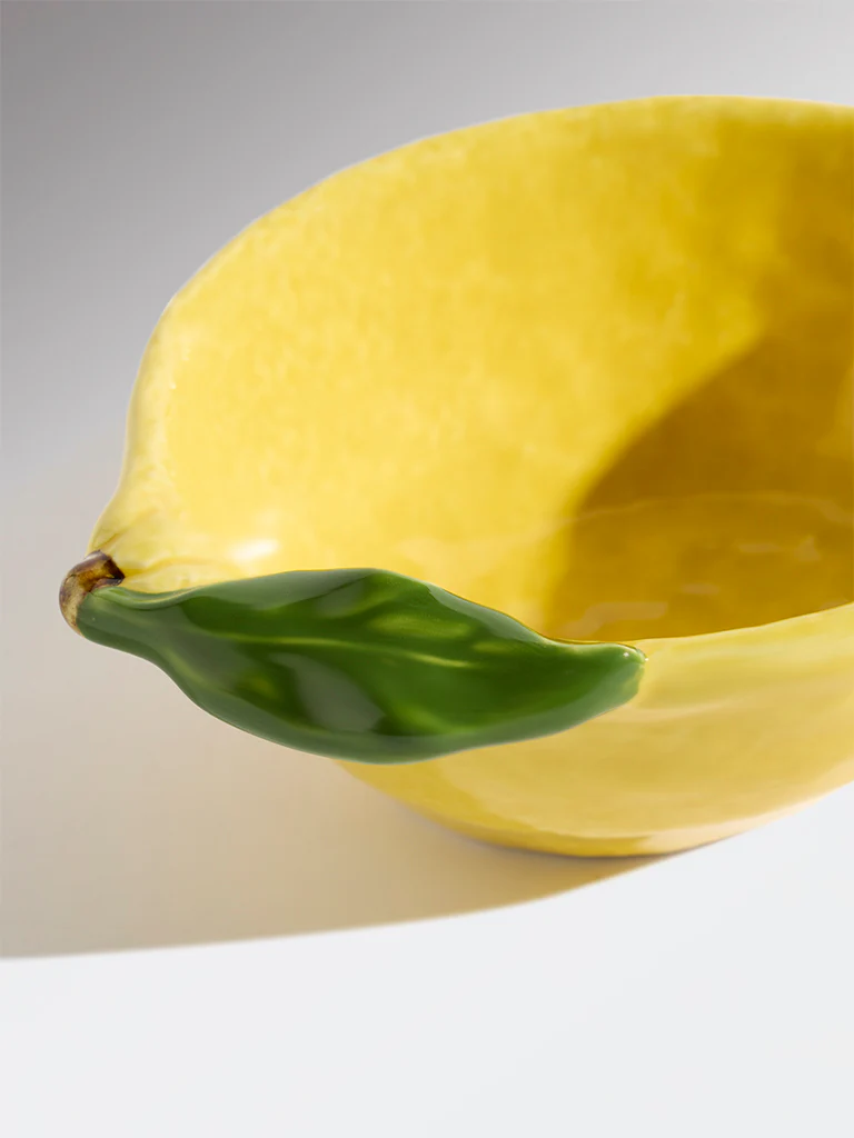 Westside Home Yellow Lemon Shaped Bowl - Small - Image 4