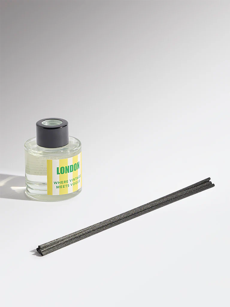 Westside Home Yellow London Fragrance Diffuser with Five Reed Sticks - Image 2
