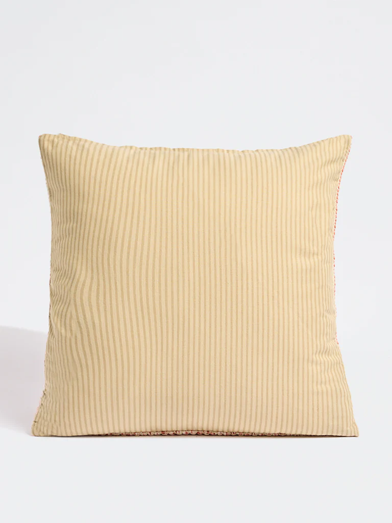 Westside Home Yellow Striped Cushion Cover