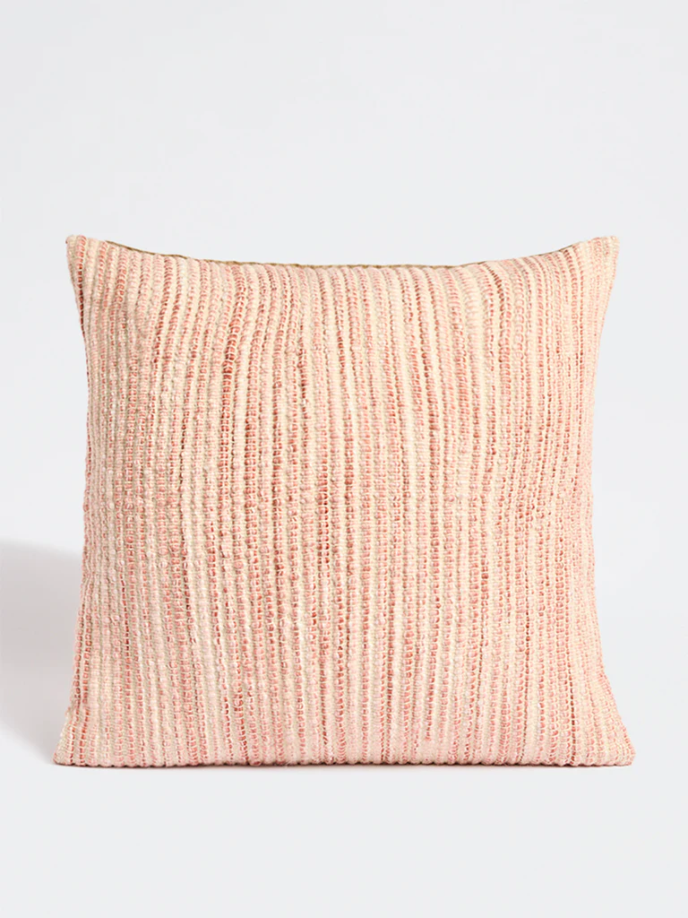 Westside Home Yellow Striped Cushion Cover - Image 3