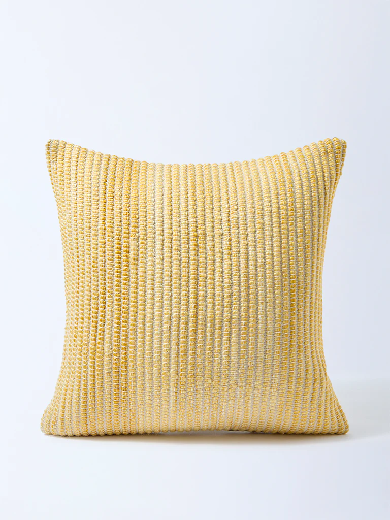 Westside Home Yellow Striped Cushion Cover