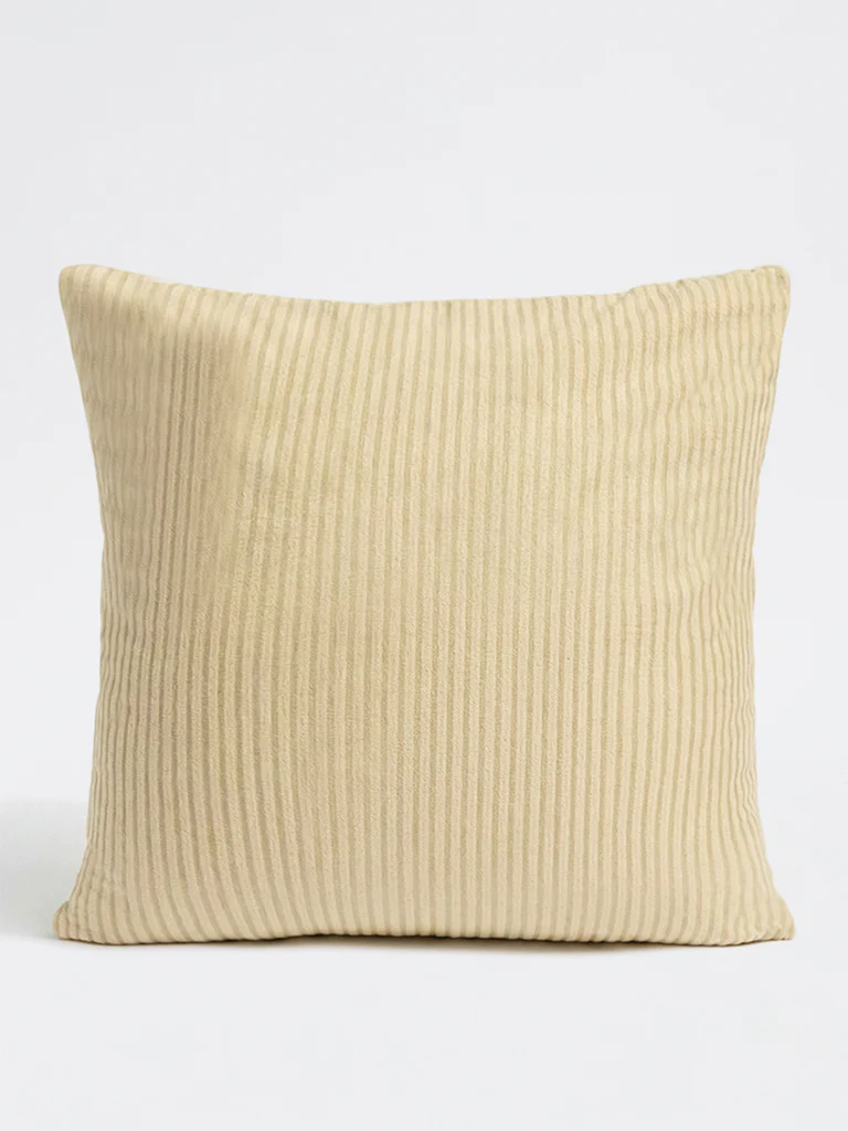 Westside Home Yellow Textured Cusion Cover - Image 2