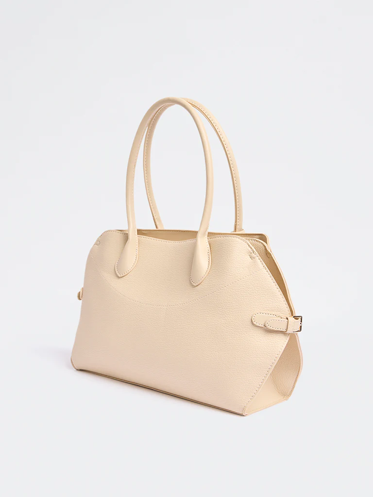 Westside Ivory Textured Mini Tote Bag - Image 2