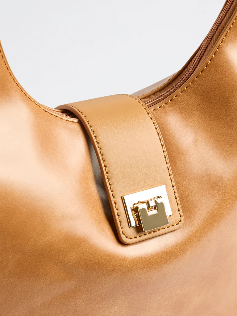 Westside Light Brown Shoulder Bag - Image 3