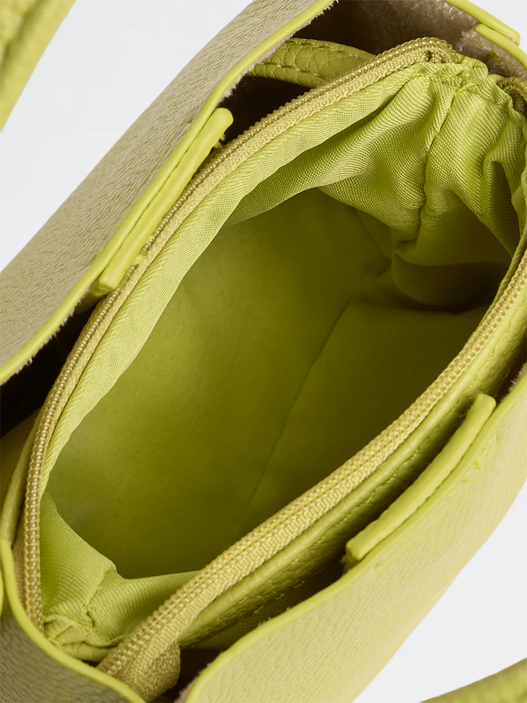 Westside Lime Textured Mobile Sling Bag with a Pouch - Image 4