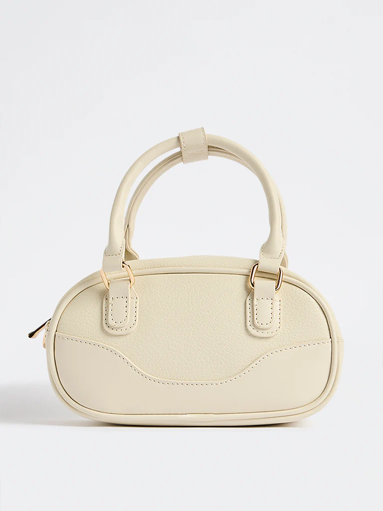 Westside Off-White Horizonal Shoulder Bag