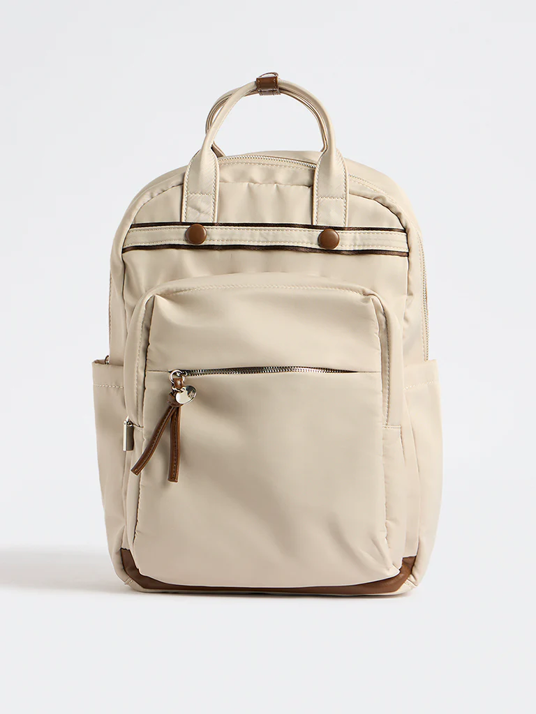 Westside Off-White Travel Backpack