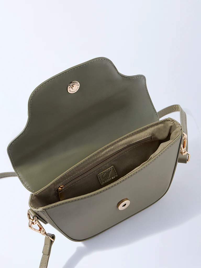 Westside Olive Hardware-Detailed Sling Bag - Image 4