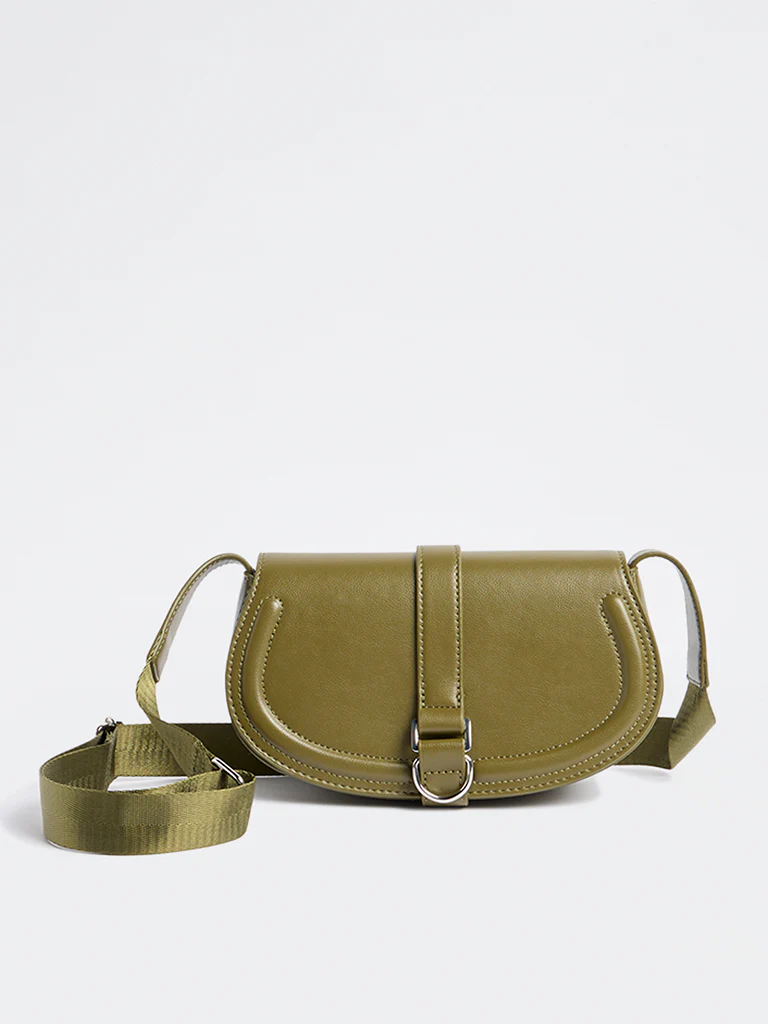 Westside Olive Saddle Sling Bag