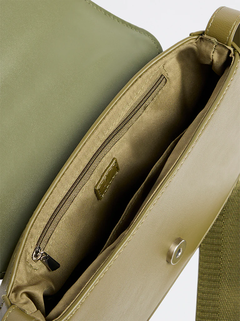 Westside Olive Saddle Sling Bag - Image 4