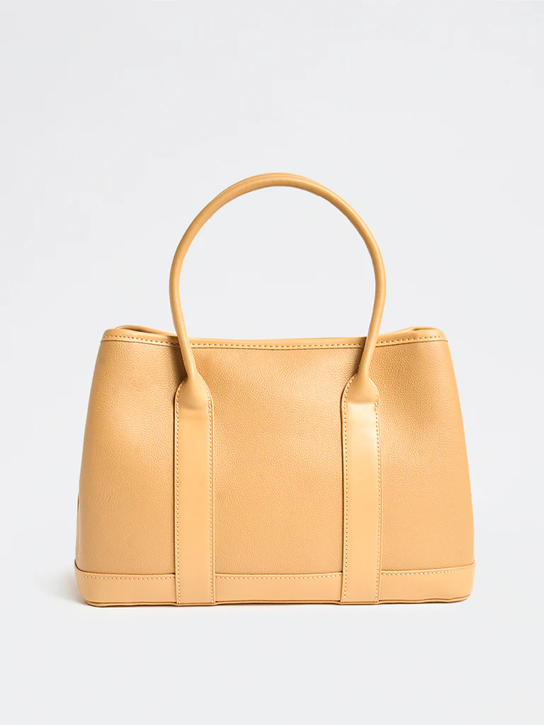 Westside Peach Textured Sling Bag