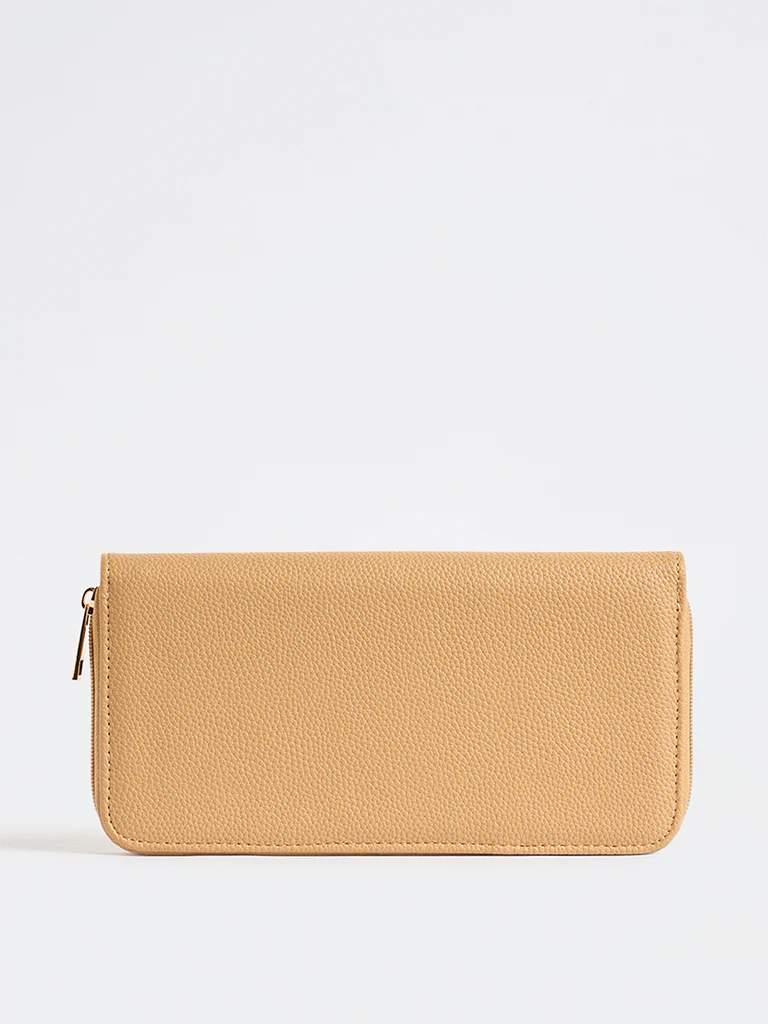 Westside Peach Textured Travel Jewellery Organizer