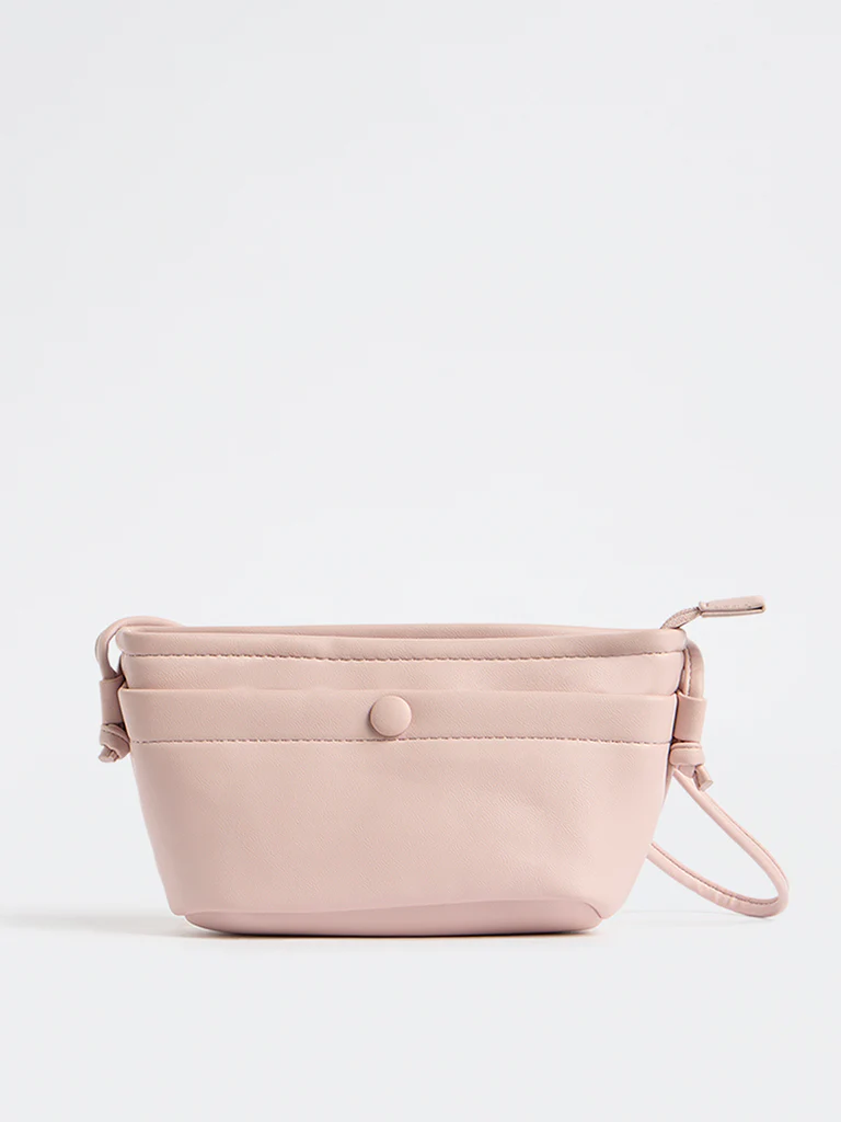 Westside Pink Button-Detail Sling Bag