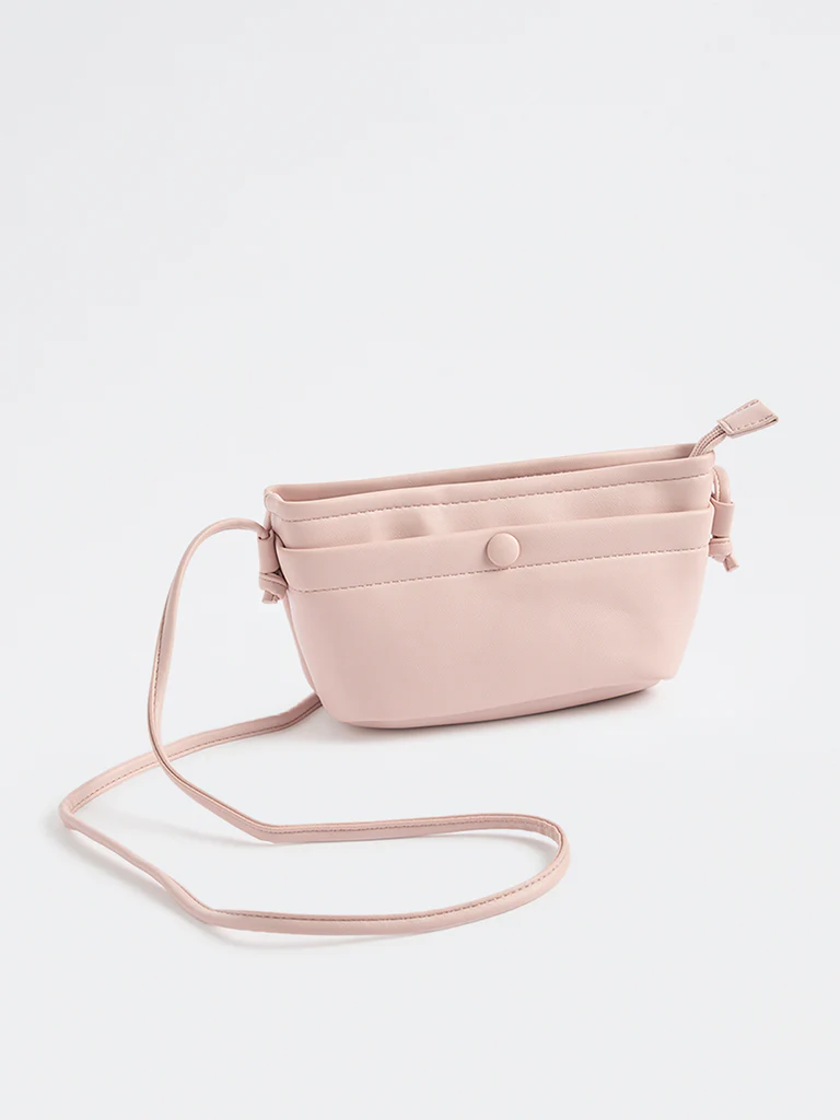 Westside Pink Button-Detail Sling Bag - Image 2