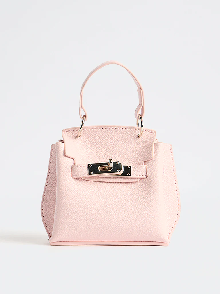 Westside Pink Textured Mini Sling Bag
