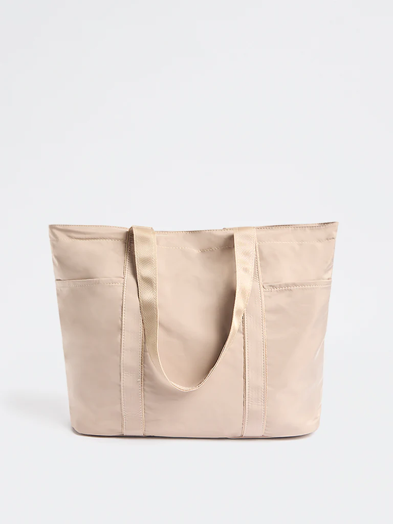 Westside Taupe Typographic Gym Tote Bag - Image 2