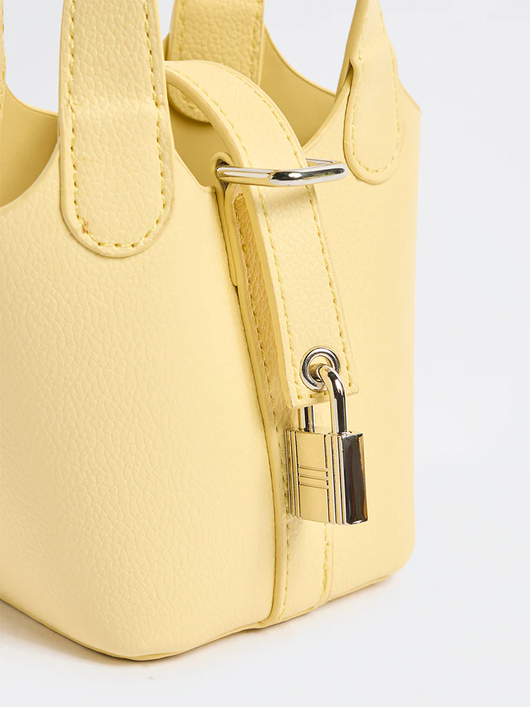 Westside Yellow Nano Bucket Bag - Image 3