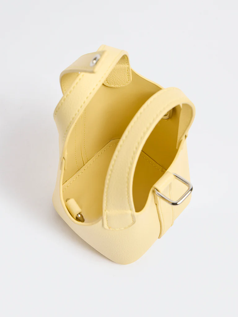 Westside Yellow Nano Bucket Bag - Image 4