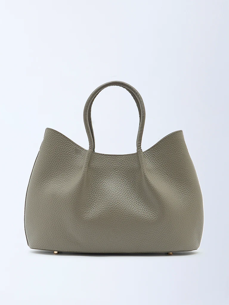 Belle Grain Leather Mini Tote - Image 2