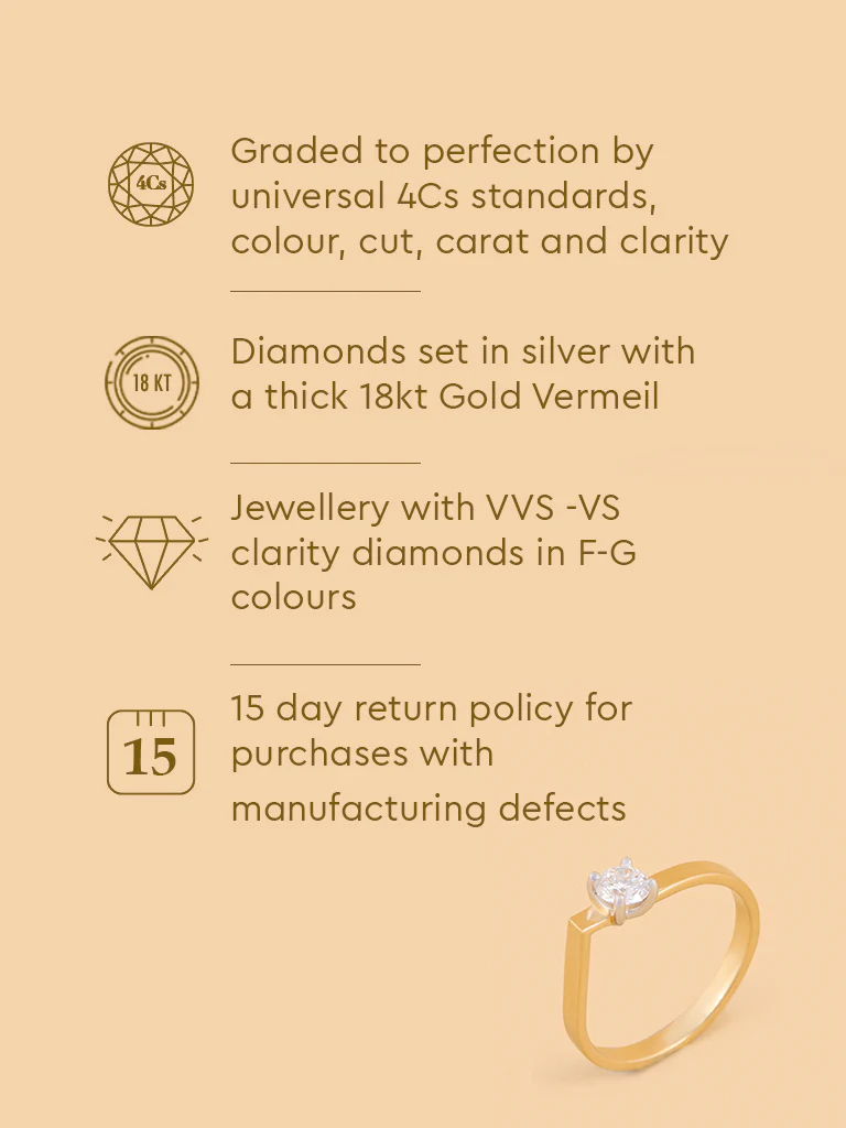 Brilliant Solitaire Lab Diamond Ring - Image 5