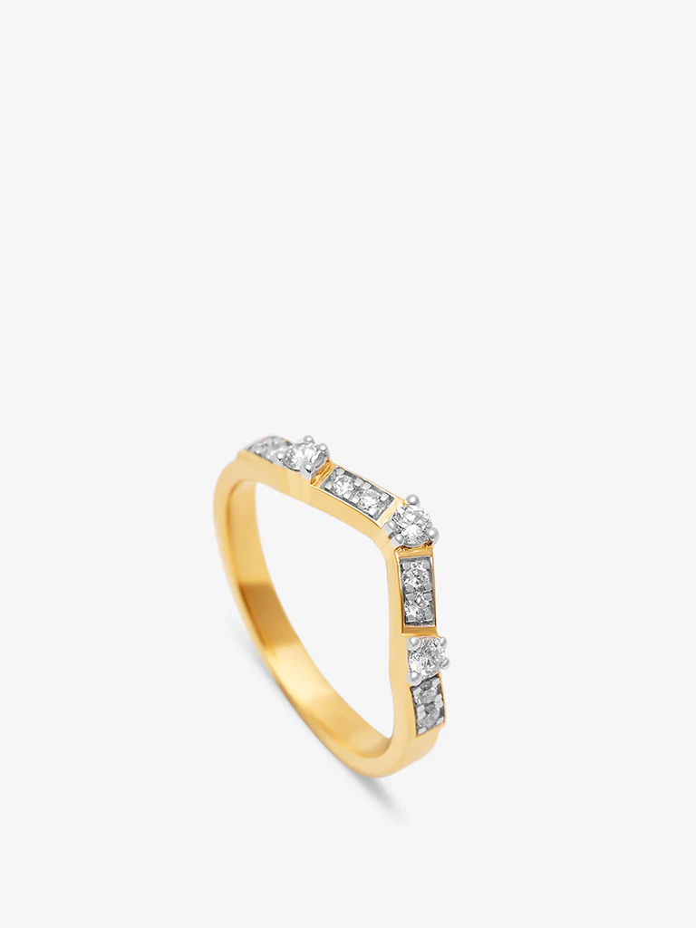 Chevron Lab Diamond Ring - Image 4