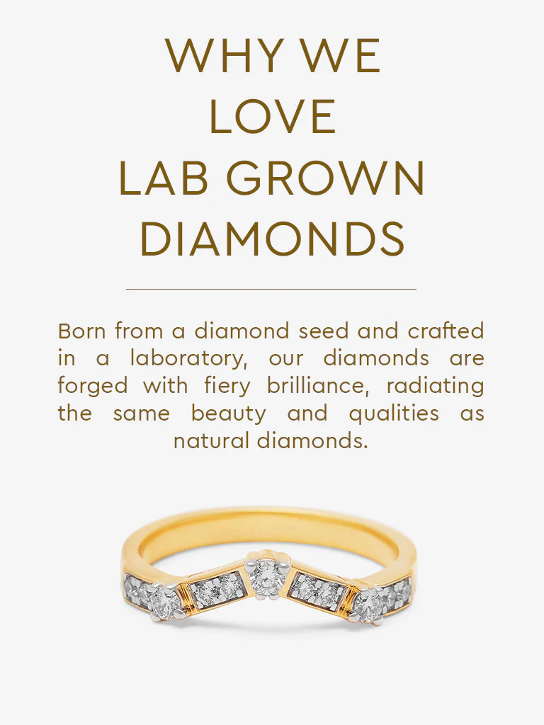 Chevron Lab Diamond Ring - Image 5