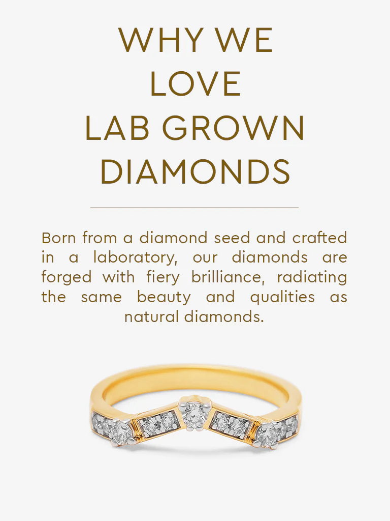 Chevron Lab Diamond Ring - Image 5