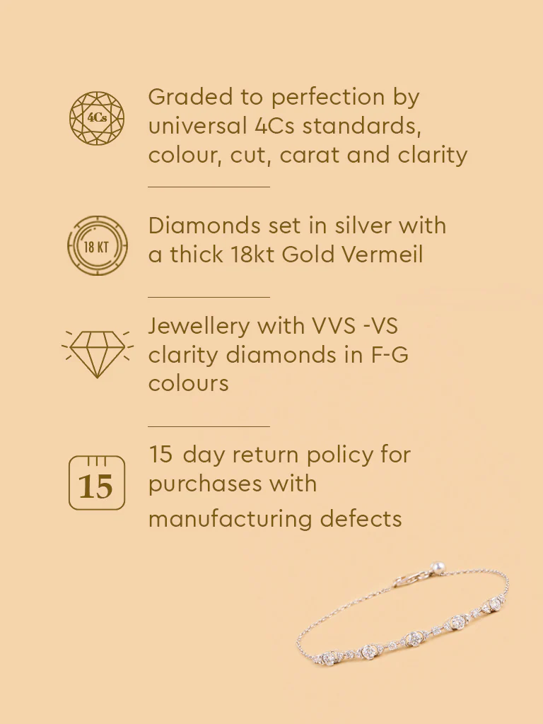 Chic Lab Diamond Chain Bracelet - Image 5