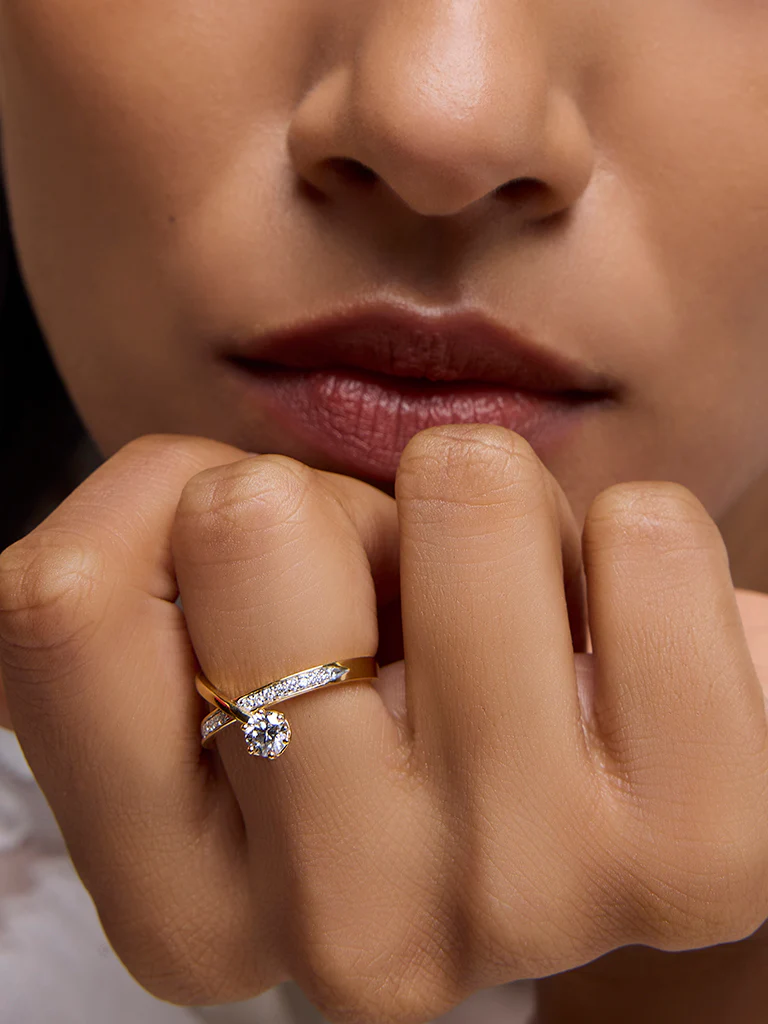 Classic Comet Solitaire Lab Diamond Ring