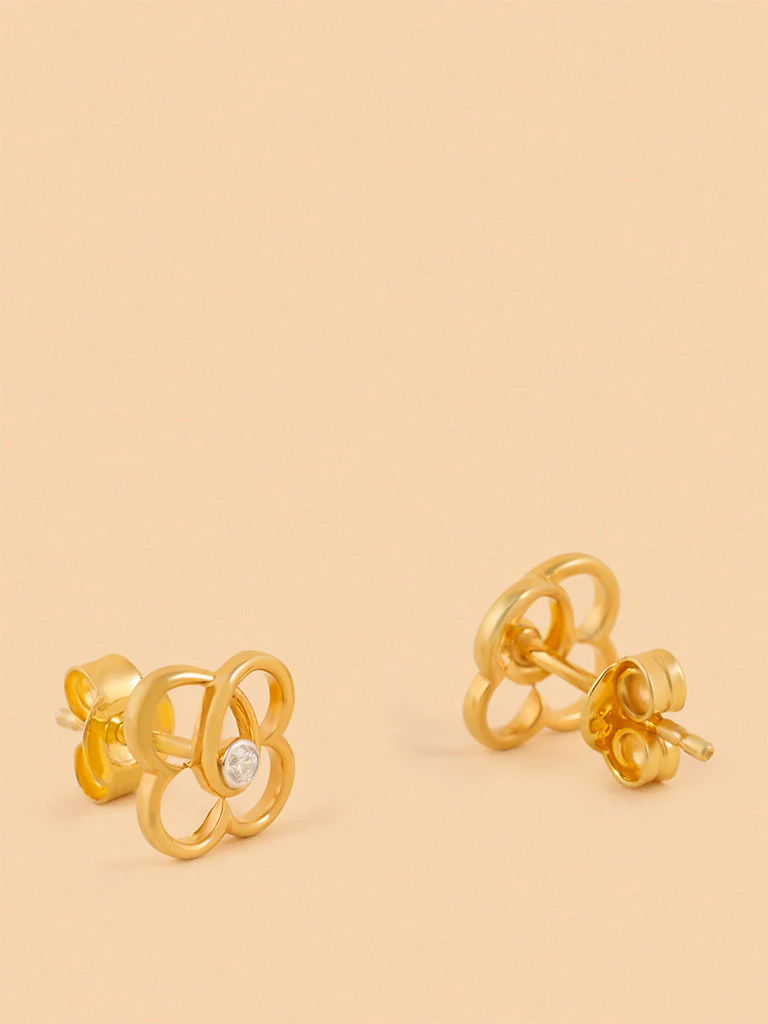 Classic Lab Diamond Intertwined Earrings - Image 2